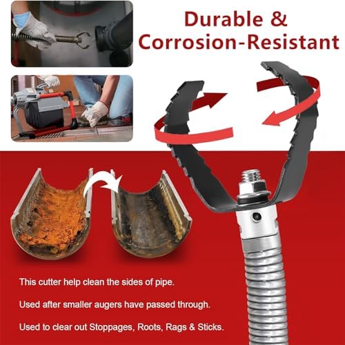 Efficient Drain Auger Set for 4-8 inches