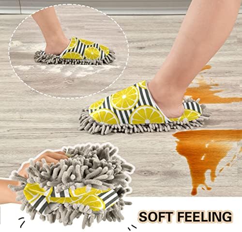 Lemons Mop House Slippers - Durable Efficient for Cleaning