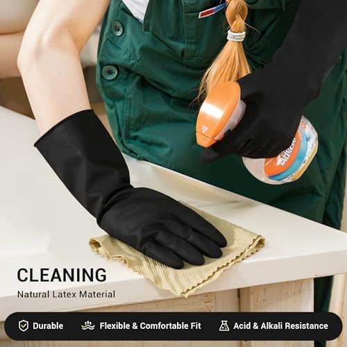 ThxToms 3 Pairs Reusable Dishwashing Gloves