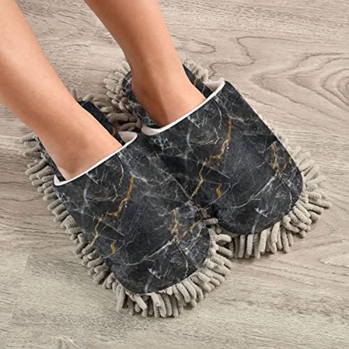 Meet Your New Mop Buddy DOMIKINGMarble Mop Slippers