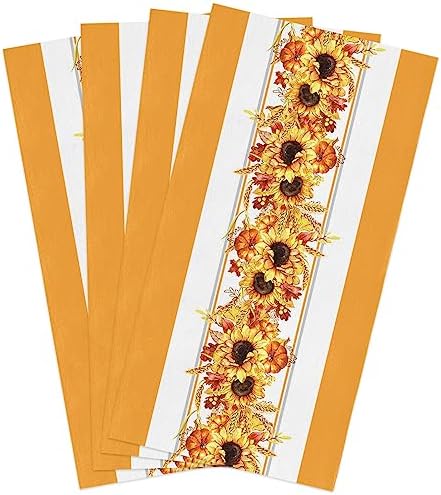 Relaxing Orange Summer Kitchen Towels Set