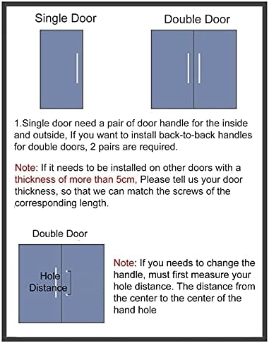 ANQKYO Heavy Duty Stainless Steel Door Handle