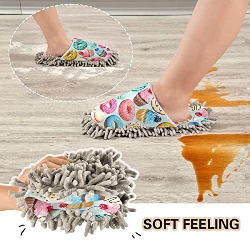 DOMIKING Sweets Mop House Slippers