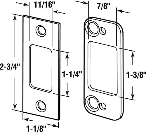 Prime-Line E 2479 Deadbolt Strike Set