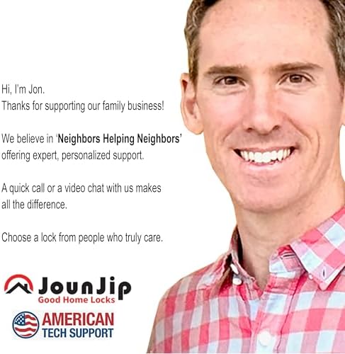 JOUNJIP Keyless Deadbolt - Secure Front Door Lock Without Passcode