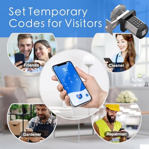 Smart Entry Door Lock with 2 Keys