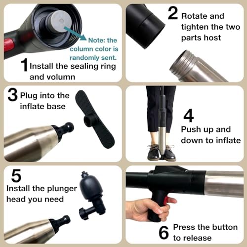 High-Pressure Toilet Plunger Powerful at Removing Blockages
