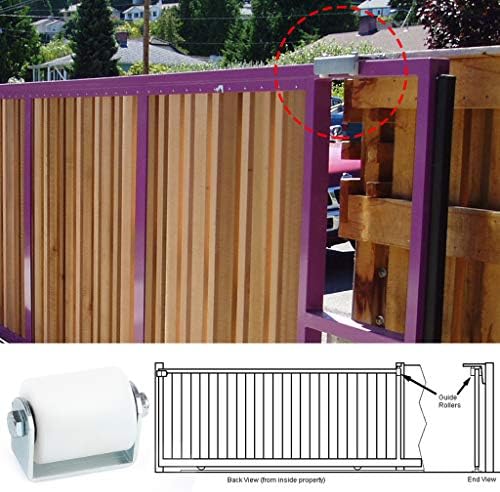 Squelang UHMW nylon gate guide roller for sliding entry doors