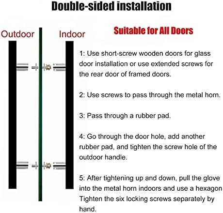 ANQKYO Heavy Duty Stainless Steel Door Handle