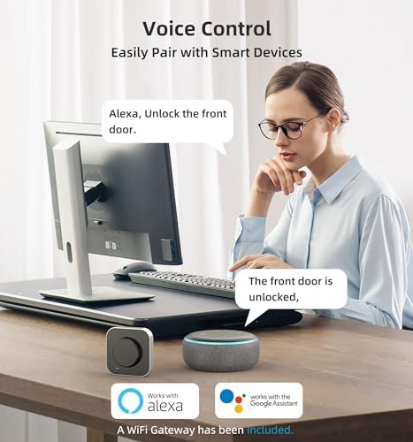 Secure Front Door Lock with Alexa Google Assistant