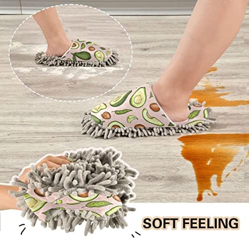 Premium Avocado Mop Slippers Soft Comfortable for Easy Cleaning