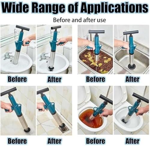 Fast-acting Pneumatic Plunger for Efficient Drain Cleaning