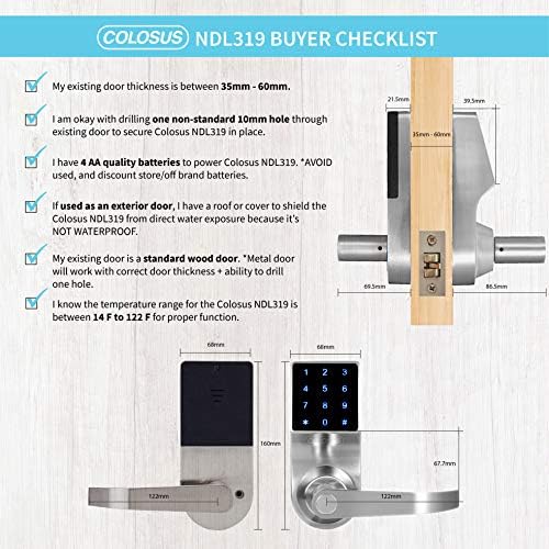 Colosus Keyless Door Lock