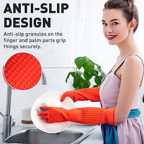 Durable Rubber Gloves for Dishwashing