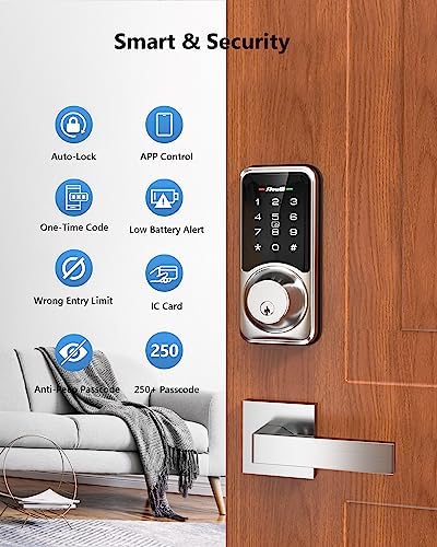 Zowill IntelliSave Smart Deadbolt Lock with Full Hd Touchscreen