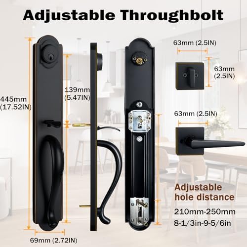 Secure Front Door Lock Set Oil Rubbed Bronze