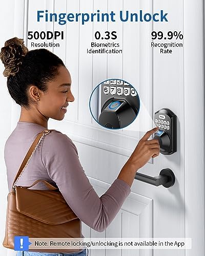Teeho TE002W Secure Entry Smart Deadbolt Lock