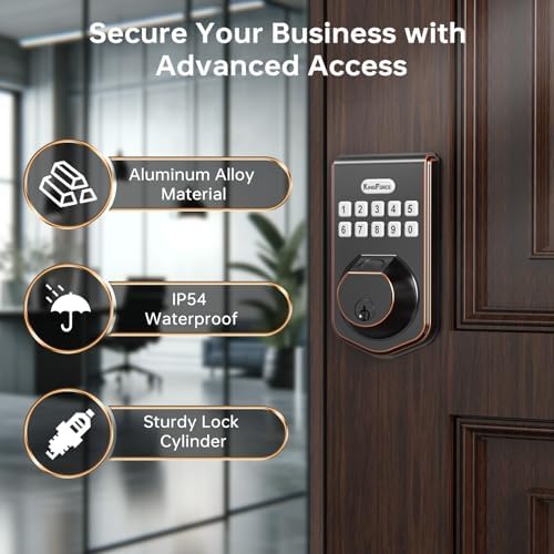 Secure Front Door with Fingerprint Entry
