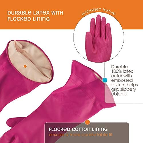 Casabella Premium Waterblock Gloves Large Pink