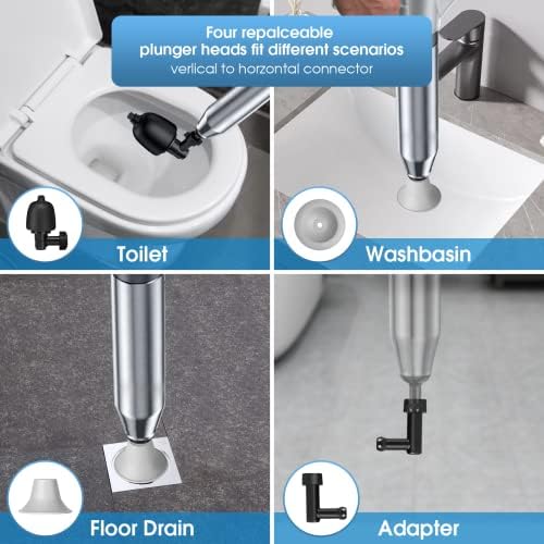 Sturdy Stainless Steel High Pressure Air Drain Blaster Kit