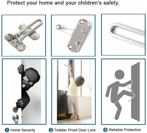 BESTCAN Home Security Door Lock 2 Pack