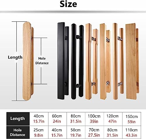 YWT Rustic Wooden Door Handle - Perfect for Home or Farm
