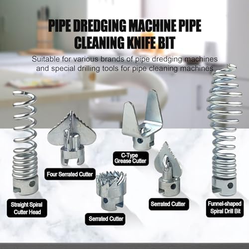 Versatile 7-Piece Auger Set for Drain Cleaning