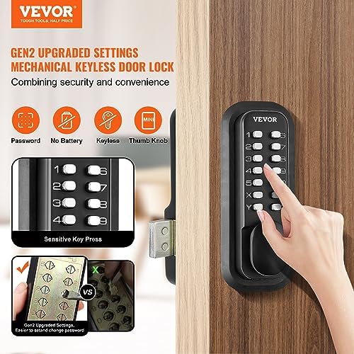 DOOR LOCK SET WITH KEEPasD Entry Door Lock