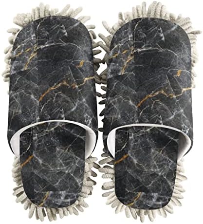 Meet Your New Mop Buddy DOMIKINGMarble Mop Slippers