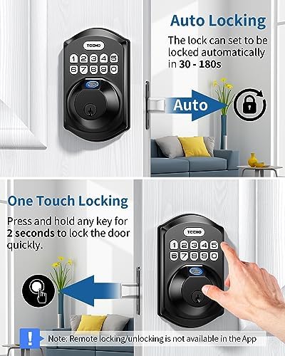 Teeho TE002W Secure Entry Smart Deadbolt Lock
