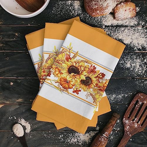Relaxing Orange Summer Kitchen Towels Set